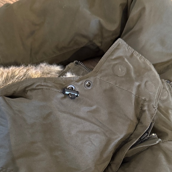 Babaton Dark Green Parka Faux Fur Lined - Picture 14 of 14